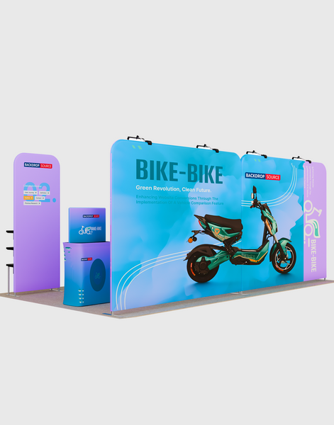 Portable Exhibit Display 10ft x 20ft - Model 14
