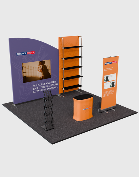 Portable Exhibit Display 10ft x 10ft - Model 18