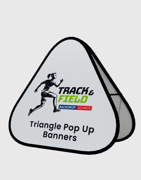 Triangle Pop Up Banners ( Double Side Printed)