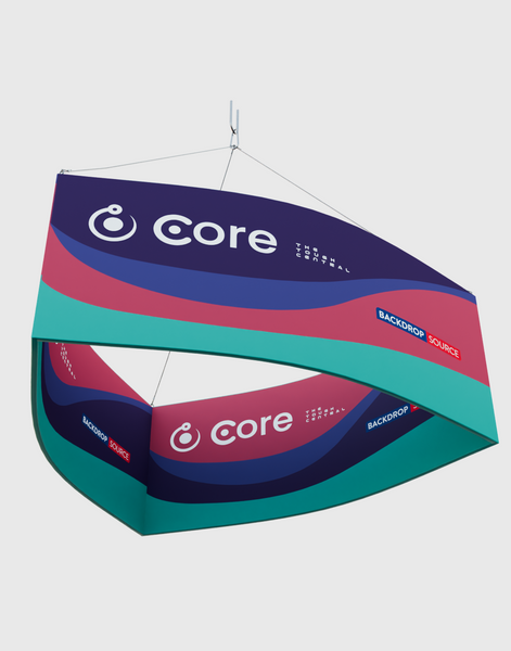 Curved Triangle Hanging Banner