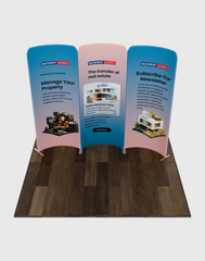 Magnetic Fabric Booth Display - Model 2 (6.5 x 6.5ft)