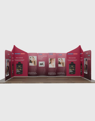 Magnetic Fabric Booth Display - Model 2 (20 x 20ft)