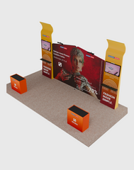 Portable Exhibit Display 20ft x 10ft - Model 22