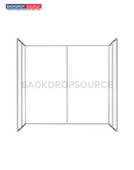 Custom Printed 3 Sided Photo Booth Enclosure