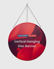 Vertical Hanging Disc Banner