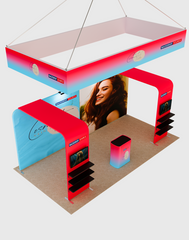 Portable Exhibit Display 10ft x 20ft - Model 15