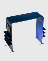 Square Arch Booth Display with Shelf & TV Mount