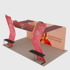 Portable Exhibit Display 20ft x 10ft - Model 17