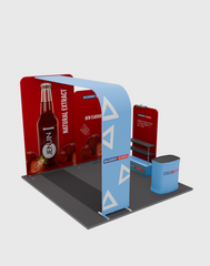 Portable Exhibit Display 10ft x 10ft - Model 15