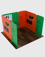 Magnetic Fabric Booth Display - Model 2 (10 x 10ft)