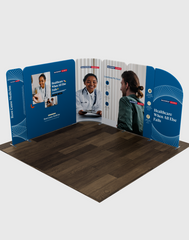 Magnetic Fabric Booth Display - Model 3 (10 x 10ft)