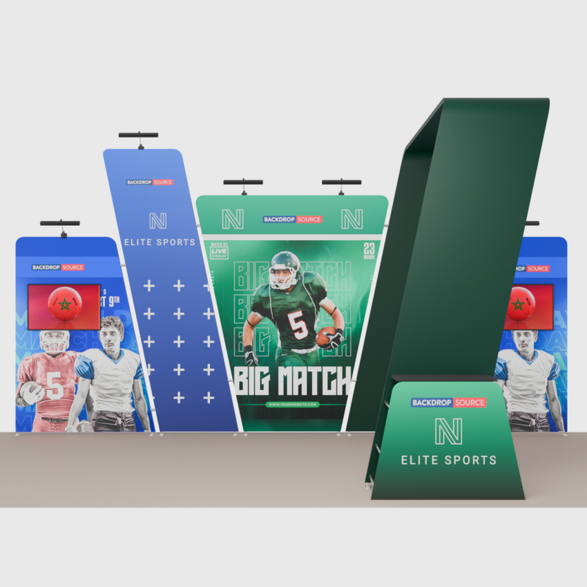 Portable Exhibit Display 20ft x 10ft - Model 16