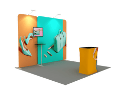 Portable Exhibit Display 10ft - Model 1 - Backdropsource