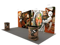 Portable Exhibit Display 20ft - Model 1 - Backdropsource