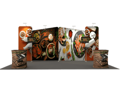 Portable Exhibit Display 20ft - Model 1 - Backdropsource