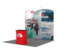 Portable Exhibit Display 10ft - Model 2 - Backdropsource