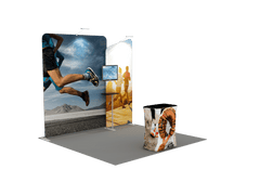 Portable Exhibit Display 10ft - Model 3 - Backdropsource