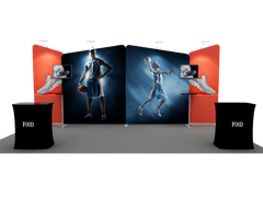 Portable Exhibit Display 20ft - Model 2 - Backdropsource