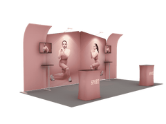 Portable Exhibit Display 20ft - Model 3 - Backdropsource