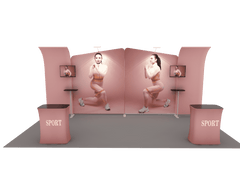 Portable Exhibit Display 20ft - Model 3 - Backdropsource