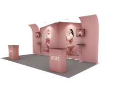 Portable Exhibit Display 20ft - Model 3 - Backdropsource