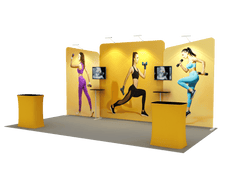 Portable Exhibit Display 20ft - Model 6 - Backdropsource