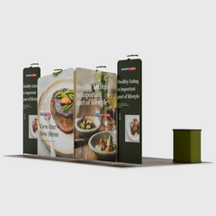 Portable Exhibit Display 20ft x 10ft - Model 1