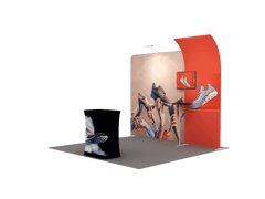Portable Exhibit Display 10ft - Model 6 - Backdropsource