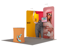 Portable Exhibit Display 10ft - Model 7 - Backdropsource