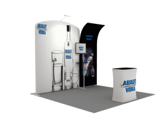 Portable Exhibit Display 10ft - Model 8 - Backdropsource