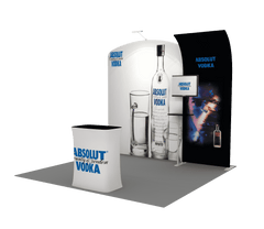 Portable Exhibit Display 10ft - Model 8 - Backdropsource