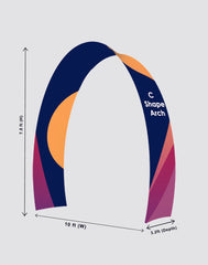 C Shape Tension Fabric Arch - 10ft - Backdropsource