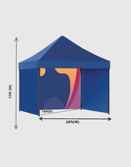 Heavy Duty Custom Canopy Tent (20ft x 10ft) - Backdropsource