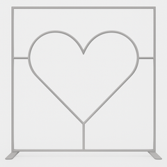 Straight Tension Fabric Media Wall – Heart Cutout