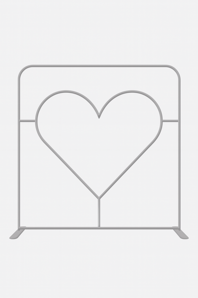 Straight Tension Fabric Media Wall – Heart Cutout