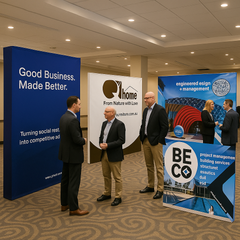 Portable Straight Fabric Pop-Up Wall