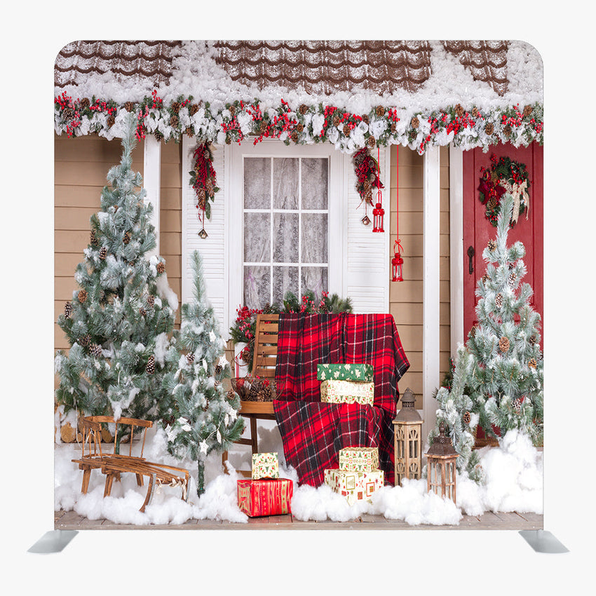 Christmas STRAIGHT TENSION FABRIC MEDIA WALL - 123 - Backdropsource