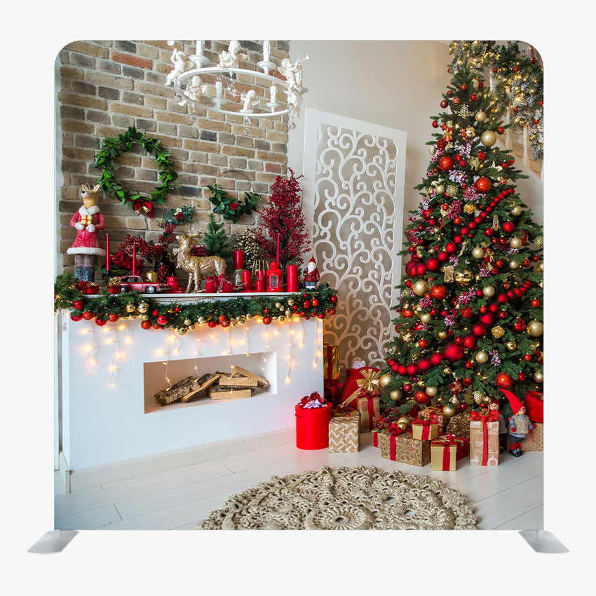 Christmas STRAIGHT TENSION FABRIC MEDIA WALL - 62 - Backdropsource