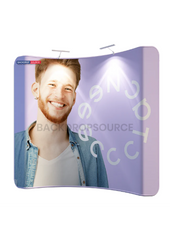 Curved Tension Portable Media Wall