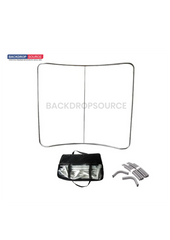 Curved Tension Portable Media Wall