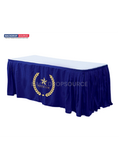 Custom Fitted Table Skirts without Top