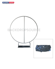 Custom Circle Fabric Backdrop Display