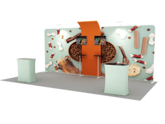 Portable Exhibit Display 20ft - Model 13 - Backdropsource