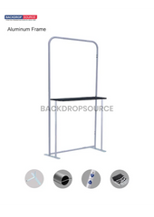 Exhibition Display Stand with Shelving & TV Mount