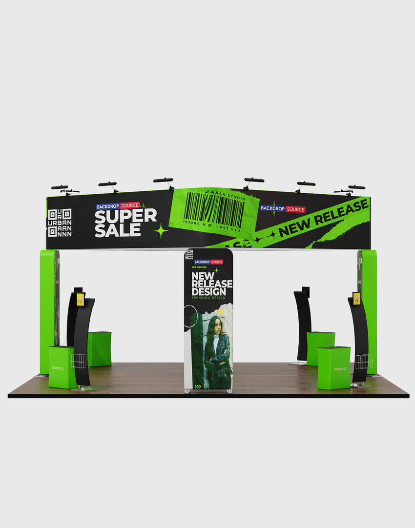 Modular Booth Kits 20ft x 20ft - Model 11
