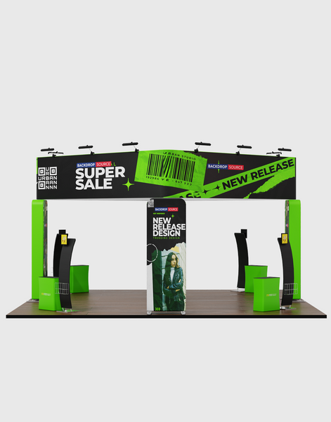 Modular Booth Kits 20ft x 20ft - Model 11