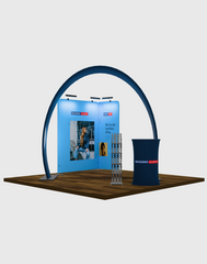 Modular Horseshoe Arch Exhibition Kit for 10ft Wide Booths