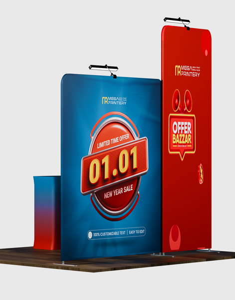 Portable Exhibit Display 10ft x 10ft - Model 13