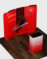 10ft x 10ft Curved Exhibit Pro 3-in-1 Display Kit with Illume Lights