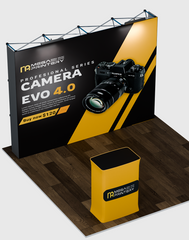10ft x 10ft Straight Popup Exhibit Pro 3-in-1 Display Kit with Illume Lights